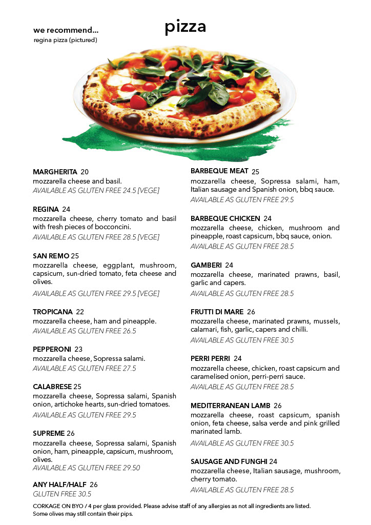 Menu The Taste Italian Grill-1