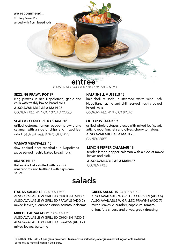 Menu The Taste Italian Grill-2