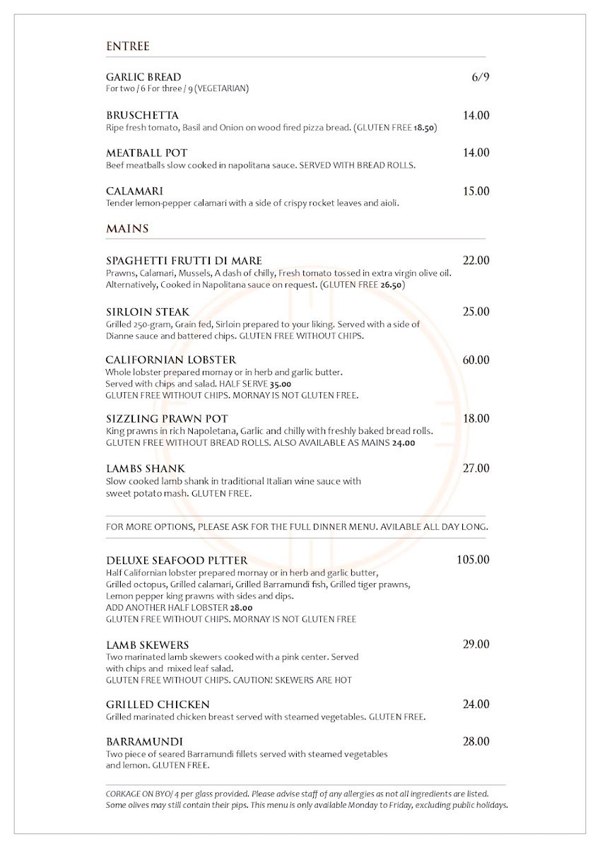 Menu The Taste Italian Grill-7